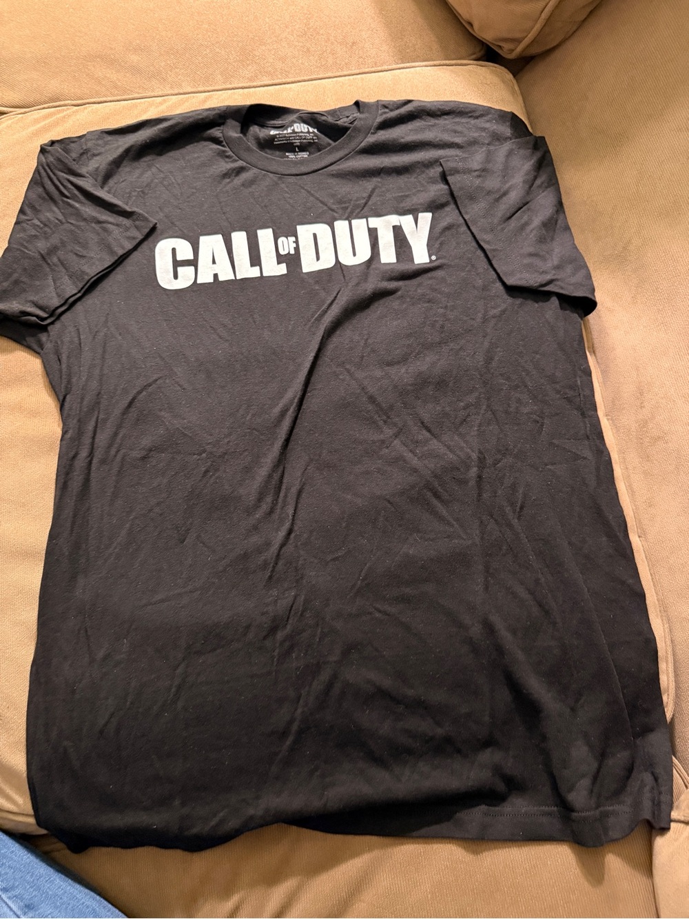 NWOT Call of Duty Logo T-Shirt Black Activision 2020 Gamer Tee, Large